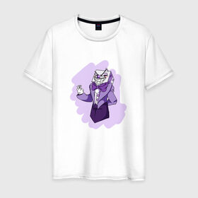 Мужская футболка хлопок с принтом King Dice в Кировске, 100% хлопок | прямой крой, круглый вырез горловины, длина до линии бедер, слегка спущенное плечо. | cuphead | капхед | компьтерная игра