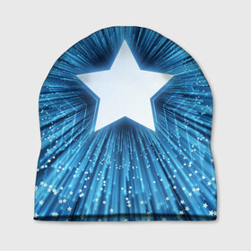 Шапка 3D с принтом Звезда в Кировске, 100% полиэстер | универсальный размер, печать по всей поверхности изделия | Тематика изображения на принте: взрыв | звезда | звездочка | космос | огонёк | свет