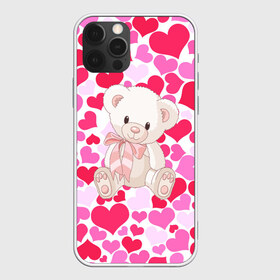 Чехол для iPhone 12 Pro Max с принтом Белый Мишка в Кировске, Силикон |  | 14 февраля | bear | love | teddy | абстракция | арт | девушкам | день всех влюбленных | день святого валентина | животные | медведь | милые | мишка | сердечки | тедди