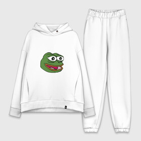 Женский костюм хлопок Oversize с принтом Pepe frog в Кировске,  |  | meme pepe мем прикол лягушка