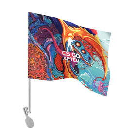 Флаг для автомобиля с принтом Артём в стиле CS GO в Кировске, 100% полиэстер | Размер: 30*21 см | имена | скоростной зверь