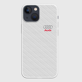 Чехол для iPhone 13 mini с принтом AUDI  CARBON в Кировске,  |  | ауди | марка | машины