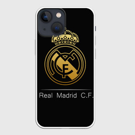 Чехол для iPhone 13 mini с принтом Real Gold Edition в Кировске,  |  | champions | league | madrid | real | spain | испания | лига | мадрид | реал | чемпионов