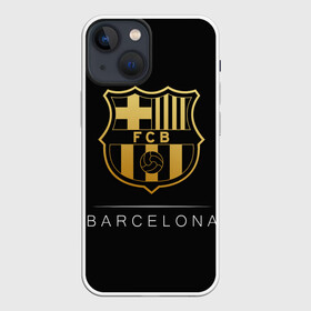 Чехол для iPhone 13 mini с принтом Barcelona Gold Edition в Кировске,  |  | barcelona | champions | gold | league | spain | style | барселона | испания | лига | чемпионов