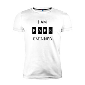 Мужская футболка премиум с принтом BTS I am Park Jiminned в Кировске, 92% хлопок, 8% лайкра | приталенный силуэт, круглый вырез ворота, длина до линии бедра, короткий рукав | Тематика изображения на принте: bangtan | bangtan boys | bangtan sonyeondan | bts | bts jimin | jimin | k pop | park jimin | арми | бантан | бтс | бтс арми | бтс чимин | к поп | кей поп | пак чимин | чимин