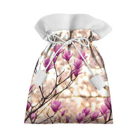 Подарочный 3D мешок с принтом Сакура в Кировске, 100% полиэстер | Размер: 29*39 см | деревья | красота | небо | природа | сакура | цветение | цветы | япония