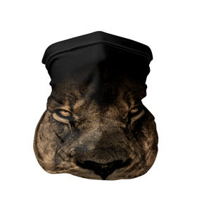 Бандана-труба 3D с принтом Лев в Кировске, 100% полиэстер, ткань с особыми свойствами — Activecool | плотность 150‒180 г/м2; хорошо тянется, но сохраняет форму | животные | кошка | лев | мордочка | природа | тигр | хищник