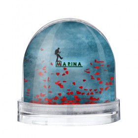 Водяной шар с принтом Марина в стиле Доктор Хаус в Кировске, Пластик | Изображение внутри шара печатается на глянцевой фотобумаге с двух сторон | house | m.d. | бирюзовый