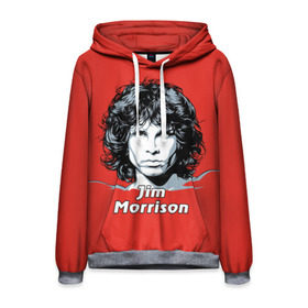 Мужская толстовка 3D с принтом Jim Morrison в Кировске, 100% полиэстер | двухслойный капюшон со шнурком для регулировки, мягкие манжеты на рукавах и по низу толстовки, спереди карман-кенгуру с мягким внутренним слоем. | the doors | автор песен | вокалист | джим моррисон | звезда | музыка | певец | поэт | рок | рок музыка | фронтмен