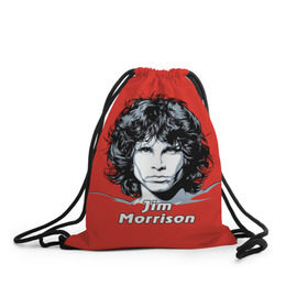 Рюкзак-мешок 3D с принтом Jim Morrison в Кировске, 100% полиэстер | плотность ткани — 200 г/м2, размер — 35 х 45 см; лямки — толстые шнурки, застежка на шнуровке, без карманов и подкладки | the doors | автор песен | вокалист | джим моррисон | звезда | музыка | певец | поэт | рок | рок музыка | фронтмен