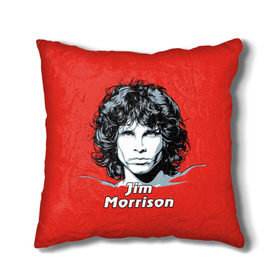 Подушка 3D с принтом Jim Morrison в Кировске, наволочка – 100% полиэстер, наполнитель – холлофайбер (легкий наполнитель, не вызывает аллергию). | состоит из подушки и наволочки. Наволочка на молнии, легко снимается для стирки | the doors | автор песен | вокалист | джим моррисон | звезда | музыка | певец | поэт | рок | рок музыка | фронтмен