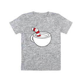 Детская футболка хлопок с принтом Red Cuphead в Кировске, 100% хлопок | круглый вырез горловины, полуприлегающий силуэт, длина до линии бедер | cuphead