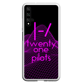 Чехол для Honor 20 с принтом twenty one pilots neon music в Кировске, Силикон | Область печати: задняя сторона чехла, без боковых панелей | Тематика изображения на принте: группа | инди поп | синти поп