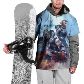 Накидка на куртку 3D с принтом Vikings в Кировске, 100% полиэстер |  | 