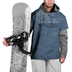 Накидка на куртку 3D с принтом Vikings в Кировске, 100% полиэстер |  | midgard | viking | wolves | викинги | воин | волк | игра