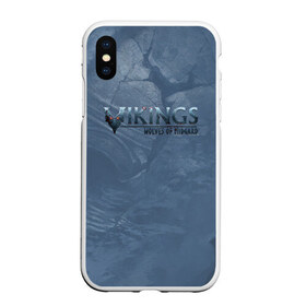 Чехол для iPhone XS Max матовый с принтом Vikings в Кировске, Силикон | Область печати: задняя сторона чехла, без боковых панелей | midgard | viking | wolves | викинги | воин | волк | игра