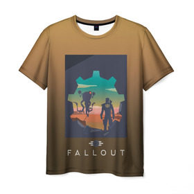 Мужская футболка 3D с принтом Fallout 4 art в Кировске, 100% полиэфир | прямой крой, круглый вырез горловины, длина до линии бедер | fallout | игры | пк | пустошь | фалаут | фолаут