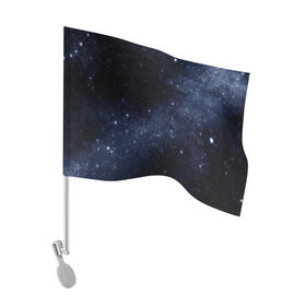 Флаг для автомобиля с принтом Звёздное небо в Кировске, 100% полиэстер | Размер: 30*21 см | вселенная | звёзды | земля | космос | плеяды | пространство
