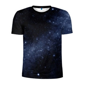 Мужская футболка 3D спортивная с принтом Звёздное небо в Кировске, 100% полиэстер с улучшенными характеристиками | приталенный силуэт, круглая горловина, широкие плечи, сужается к линии бедра | вселенная | звёзды | земля | космос | плеяды | пространство