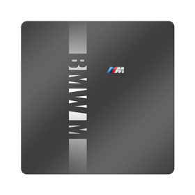 Магнит виниловый Квадрат с принтом BMW 2018 M Sport в Кировске, полимерный материал с магнитным слоем | размер 9*9 см, закругленные углы | bmw | бмв | марка | машины
