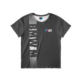Детская футболка 3D с принтом BMW 2018 M Sport в Кировске, 100% гипоаллергенный полиэфир | прямой крой, круглый вырез горловины, длина до линии бедер, чуть спущенное плечо, ткань немного тянется | Тематика изображения на принте: bmw | бмв | марка | машины