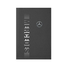 Обложка для паспорта матовая кожа с принтом MERCEDES BENZ SPORT в Кировске, натуральная матовая кожа | размер 19,3 х 13,7 см; прозрачные пластиковые крепления | mercedes | марка | машины | мерседес