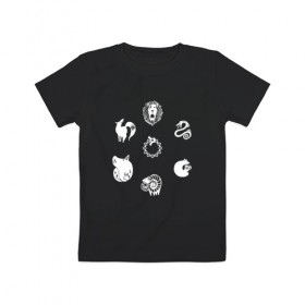 Детская футболка хлопок с принтом Nanatsu no Taizai в Кировске, 100% хлопок | круглый вырез горловины, полуприлегающий силуэт, длина до линии бедер | anime | nanatsu no taizai | seven deadly sins | аниме