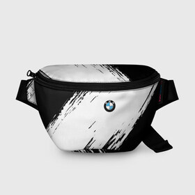 Поясная сумка 3D с принтом BMW SPORT в Кировске, 100% полиэстер | плотная ткань, ремень с регулируемой длиной, внутри несколько карманов для мелочей, основное отделение и карман с обратной стороны сумки застегиваются на молнию | bmw | bmw motorsport | bmw performance | carbon | m | motorsport | performance | sport | бмв | карбон | моторспорт | спорт