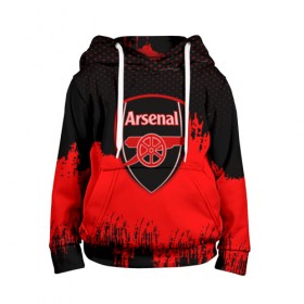 Детская толстовка 3D с принтом FC Arsenal Original uniform в Кировске, 100% полиэстер | двухслойный капюшон со шнурком для регулировки, мягкие манжеты на рукавах и по низу толстовки, спереди карман-кенгуру с мягким внутренним слоем | Тематика изображения на принте: football | soccer | арсенал