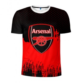 Мужская футболка 3D спортивная с принтом FC Arsenal Original uniform в Кировске, 100% полиэстер с улучшенными характеристиками | приталенный силуэт, круглая горловина, широкие плечи, сужается к линии бедра | football | soccer | арсенал