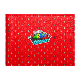 Обложка для студенческого билета с принтом Super Mario Odyssey в Кировске, натуральная кожа | Размер: 11*8 см; Печать на всей внешней стороне | Тематика изображения на принте: nintendo | марио | нинтендо