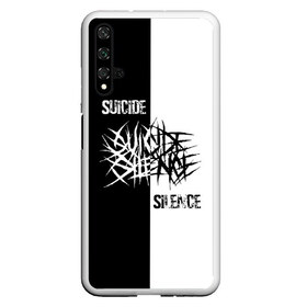 Чехол для Honor 20 с принтом Suicide Silence в Кировске, Силикон | Область печати: задняя сторона чехла, без боковых панелей | all shall perish | animosity | blackheart eulogy | light this city | obl | silence | suicide | suicide silence | the funeral pyre | алекс лопес | грув | группа | дэн кенни | дэткор | крис гарса | марк хейлмун | метал | ню | сайленс | слай | слайд | слайнц