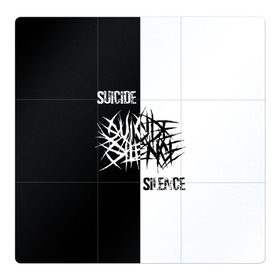 Магнитный плакат 3Х3 с принтом Suicide Silence в Кировске, Полимерный материал с магнитным слоем | 9 деталей размером 9*9 см | all shall perish | animosity | blackheart eulogy | light this city | obl | silence | suicide | suicide silence | the funeral pyre | алекс лопес | грув | группа | дэн кенни | дэткор | крис гарса | марк хейлмун | метал | ню | сайленс | слай | слайд | слайнц