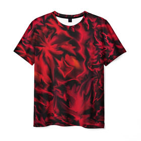 Мужская футболка 3D с принтом Flame Style (красный) в Кировске, 100% полиэфир | прямой крой, круглый вырез горловины, длина до линии бедер | огненный | огонь | пламя