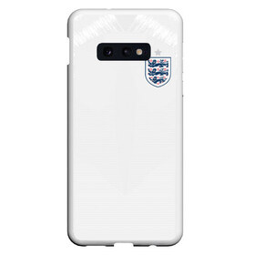 Чехол для Samsung S10E с принтом England home WC 2018 в Кировске, Силикон | Область печати: задняя сторона чехла, без боковых панелей | cup | england | fifa | russia | world | англия | мира | россия | чемпионат