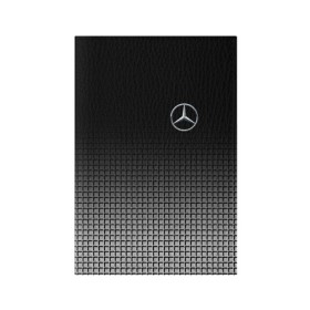 Обложка для паспорта матовая кожа с принтом MERCEDES BENZ SPORT в Кировске, натуральная матовая кожа | размер 19,3 х 13,7 см; прозрачные пластиковые крепления | Тематика изображения на принте: mercedes | марка | машины | мерседес