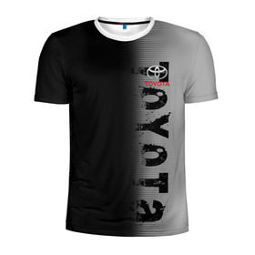Мужская футболка 3D спортивная с принтом TOYOTA SPORT в Кировске, 100% полиэстер с улучшенными характеристиками | приталенный силуэт, круглая горловина, широкие плечи, сужается к линии бедра | toyota | марка | машины | тойота