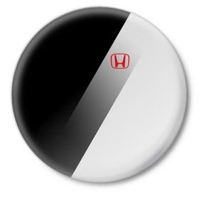 Значок с принтом HONDA ELITE в Кировске,  металл | круглая форма, металлическая застежка в виде булавки | honda | марка | машины | хонда