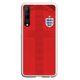 Чехол для Honor P30 с принтом England away WC 2018 в Кировске, Силикон | Область печати: задняя сторона чехла, без боковых панелей | cup | england | fifa | russia | world | англия | мира | россия | чемпионат