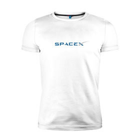 Мужская футболка премиум с принтом SpaceX в Кировске, 92% хлопок, 8% лайкра | приталенный силуэт, круглый вырез ворота, длина до линии бедра, короткий рукав | 9 | bfr | elon musk | falcon | heavy | день космонавтики | илон маск | космические путешествия | космос | наука | ракета | ракетоноситель | реактивная тяга | фалькон