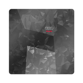 Магнит виниловый Квадрат с принтом AUDI SPORT в Кировске, полимерный материал с магнитным слоем | размер 9*9 см, закругленные углы | audi | ауди | марка | машины