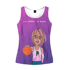 Женская майка 3D с принтом Lil Pump D Rose в Кировске, 100% полиэстер | круглая горловина, прямой силуэт, длина до линии бедра | hip hop | hiphop | lil pump | mc | rap | газзи гарсия | зачитал | клауд | клауд рэп | лил памп | лили | мс | памп | реп | репер | речитатив | рэп | рэпер | трэп | хип | хип хоп | хипхоп | хоп