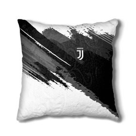 Подушка 3D с принтом FC Juventus Original 2018 в Кировске, наволочка – 100% полиэстер, наполнитель – холлофайбер (легкий наполнитель, не вызывает аллергию). | состоит из подушки и наволочки. Наволочка на молнии, легко снимается для стирки | football | soccer | ювентус