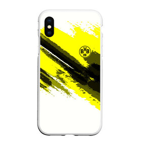 Чехол для iPhone XS Max матовый с принтом FC Borussia Original 2018 в Кировске, Силикон | Область печати: задняя сторона чехла, без боковых панелей | Тематика изображения на принте: football | soccer | боруссия