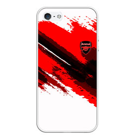 Чехол для iPhone 5/5S матовый с принтом FC Arsenal Original 2018 в Кировске, Силикон | Область печати: задняя сторона чехла, без боковых панелей | Тематика изображения на принте: football | soccer