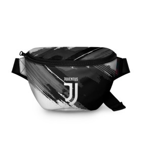 Поясная сумка 3D с принтом JUVENTUS SPORT STYLE в Кировске, 100% полиэстер | плотная ткань, ремень с регулируемой длиной, внутри несколько карманов для мелочей, основное отделение и карман с обратной стороны сумки застегиваются на молнию | Тематика изображения на принте: football | soccer | ювентус