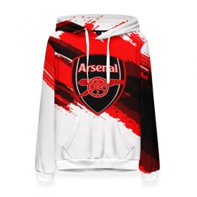 Женская толстовка 3D с принтом ARSENAL SPORT STYLE в Кировске, 100% полиэстер  | двухслойный капюшон со шнурком для регулировки, мягкие манжеты на рукавах и по низу толстовки, спереди карман-кенгуру с мягким внутренним слоем. | football | soccer | арсенал