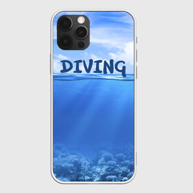 Чехол для iPhone 12 Pro Max с принтом Дайвинг в Кировске, Силикон |  | Тематика изображения на принте: coral reef | diver | diving | underwater | вода | водолаз | волна | дайвер | коралловые рифы | море | ныряние | океан | подводный мир