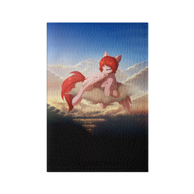 Обложка для паспорта матовая кожа с принтом Red в Кировске, натуральная матовая кожа | размер 19,3 х 13,7 см; прозрачные пластиковые крепления | my little pony | дружба | мой маленький пони