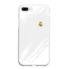 Чехол для iPhone 7Plus/8 Plus матовый с принтом Real Madrid 2018 Original в Кировске, Силикон | Область печати: задняя сторона чехла, без боковых панелей | emirates | fc | real madrid | абстракция | реал мадрид | футбол | футбольный клуб | эмблема